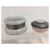 VINTAGE TRINKET / POWDER JARS VINTAGE TRINKET / POWDER JARS
