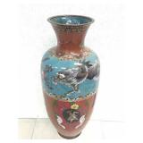 BEAUTIFUL ANTIQUE CHINESE CLOISONNE DRAGON VASE