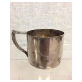 W.B MFG CO. SILVERPLATED BABY CUP W.B MFG CO. SILVERPLATED BABY CUP