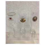 MIXED BEER & SHOT GLASS LOT MIXED BEER & SHOT GLASS LOT