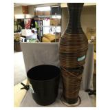 Woven Floor Vase-Needs Repair