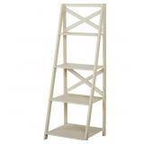 X 4-Tier Shelf in Antique White Assembly required
