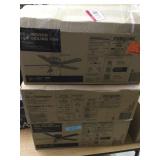 Lot of 3 52" Indoor Ceiling Fans Open box items, c
