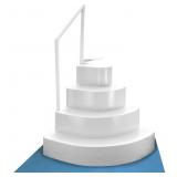 White Wedding Cake Step with Step Mat Model: NE110