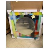 Art Glass Beveled Mirror