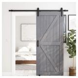Smart Standards Barn Door Kit in Gray Assembly req