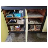 2 Cabinets with Paint and Pool Care Items