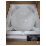 VOKIM Oval White Porcelain Vanity Sink