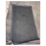 Black Door Mat, Approx 56"x36"