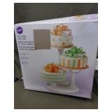 WILTON 3-TIER PILLAR CAKE STAND  17INCH WIDE19.75