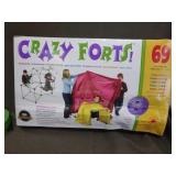 CRAZY FORTS PURPLE 69 PIECES  KIDS CONSTRUCTION TO