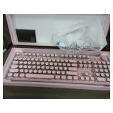 XINMENG PINK MECHANICAL ROUND KEYCAPS KEYBOARG APP
