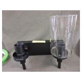 BLACK LIGHT FIXTURE 60 WATT WITH ONE MISSING GLASS