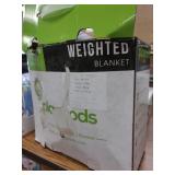 PLAGOODS ECO-FRIENDLY WEIGHTED BLANKET 15LBS 48" X