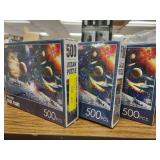LOT OF 3 500 PIECE JIGSAW PUZZLES