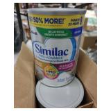 BOX OF 3 SIMILAC PRO ADVANCE BABY FORMULA CANS WIT