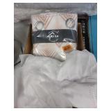 LOT OF EYELET WRAP AROUND BED RUFFLE WITH DIANA AR