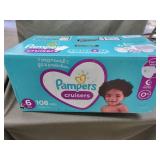 PAMPERS CRUISERS SIZE 6 108 DIAPERS