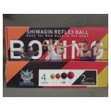 SET OF 3 OF SHIWAGIN REFLEX BOXING BALLS WITH HEAD