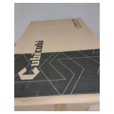CUBICUBI L SHAPED DESK  DEEP BROWN