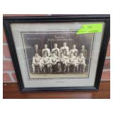ANTIQUE FRAMED PHOTO 1937 INDIANS STATE CHAMPIONS