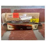 Case XX 2 blade stag trapper handle pocket knife