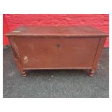 old paint pine blanket box with till 49x22x28