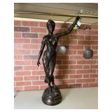 34" Bronze statue of Justice