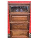 contemporary 4 section barrister bookcase