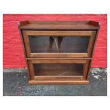 Contemporary 2 Section Barrister Bookcase