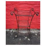 3 Tier Glass Top Metal Table