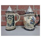 PAIR GERZ GERMAN BEER STEINS