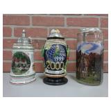 3 BEER STEINS