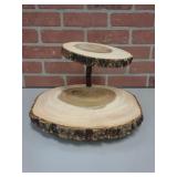 2TIER WOOD STAND & WALL HANGING
