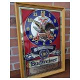 BUDWEISER MIRROR CLOCK