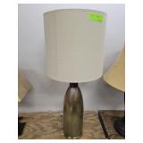 34" METALIC TABLE LAMP WITH SHADE