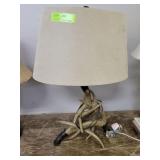 30" DEER ANTLER TABLE LAMP