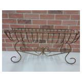 METAL FLOWER BASKET & COPPER SPRINKLER