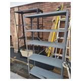 2 metal garage shelves