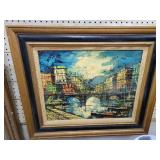 O/C Signed Chapelle City Scape