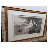 Percy Moran Signed Print of " An Evening on the Ba
