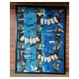 A/C Abstract Painting of Doors and Clothes Lines