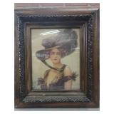 Framed Print of Woman in Hat