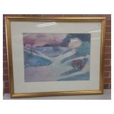 Abstract Landscape Print