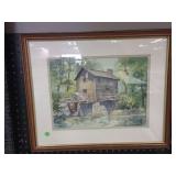Constance Heady Watercolor of Mill