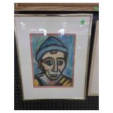 Oil Pastel Portrait of Man