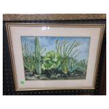 Signed "Cactus #2" by Alice W. Nichols 