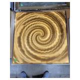 Framed Copper/Metallic Swirl