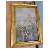 O/B of Birds on Fence Dated 1898