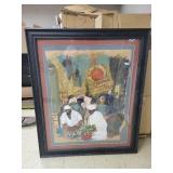 Kigler Signed A/P of Market Scene